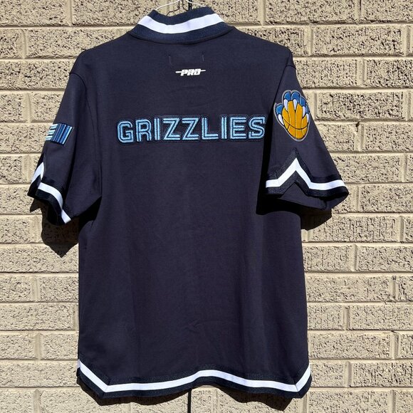 Pro Standard Navy Memphis Grizzlies Classic Warm-Up Full-Snap Jacket NWT Large - Picture 3 of 6